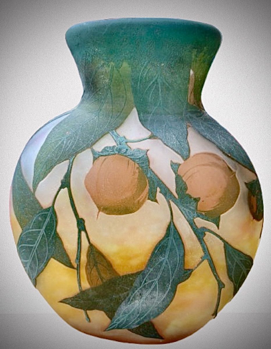Daum Gourd With Kaki Decoration