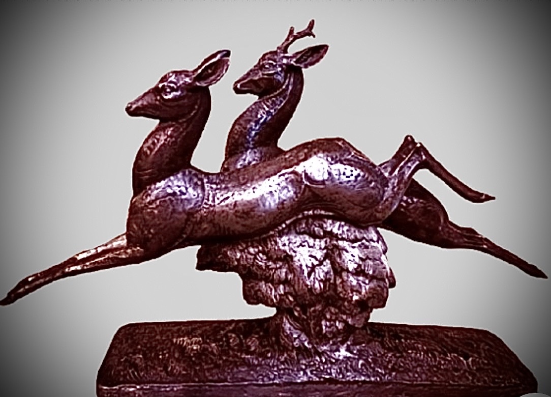 A Lost-wax Bronze Becquerel From The Susse Frères Foundry