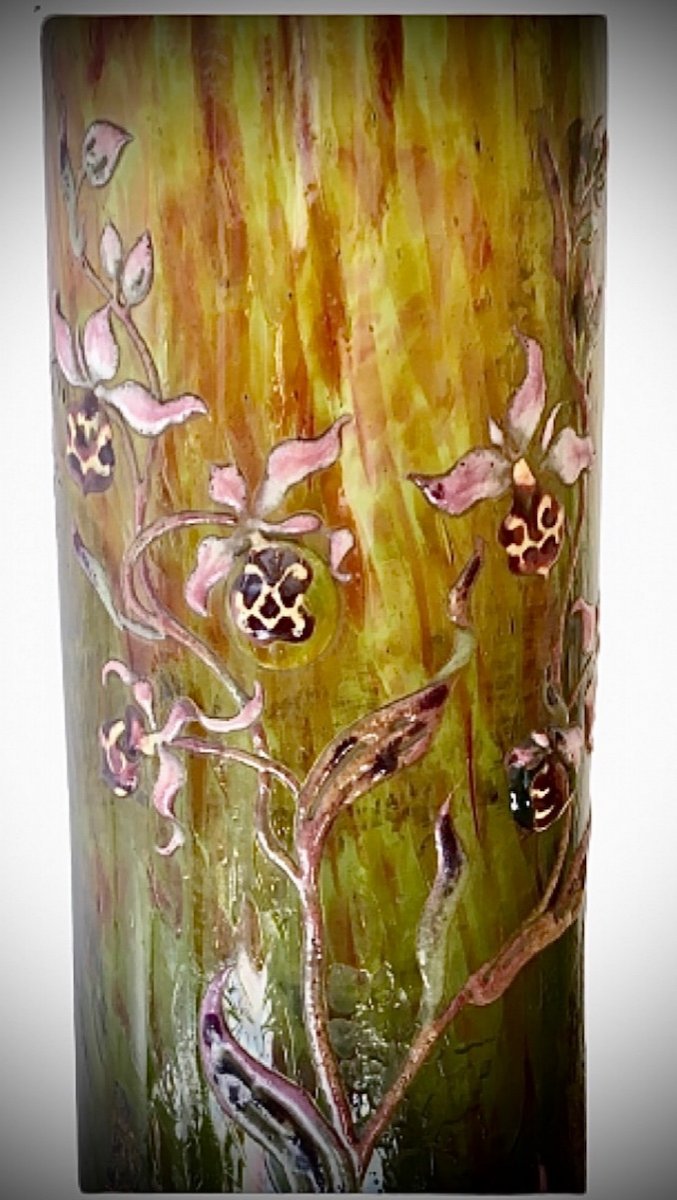Cristallerie D Emile Galle Vase Art Nouveau -photo-3