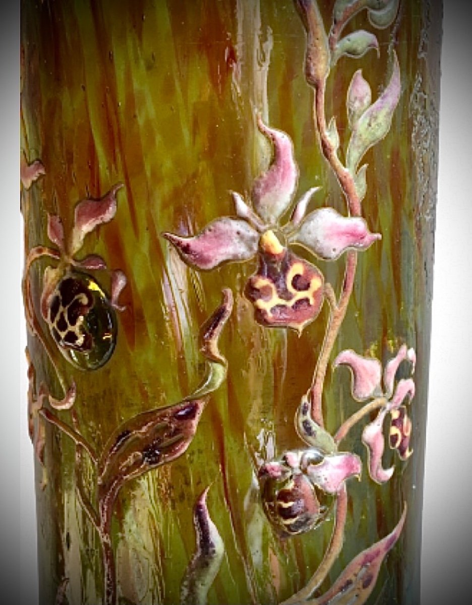 Cristallerie D Emile Galle Vase Art Nouveau -photo-6
