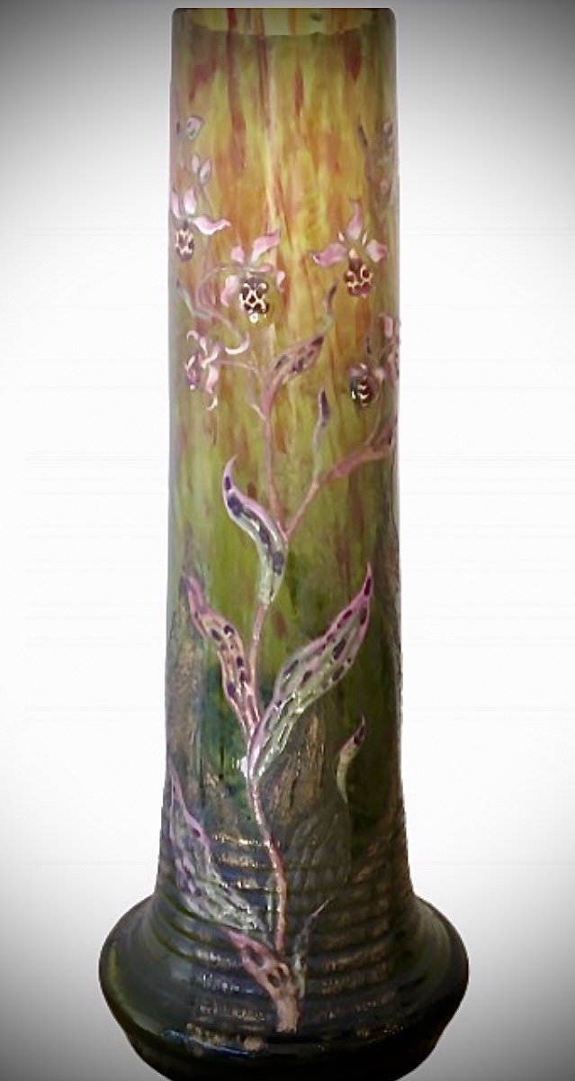 Cristallerie D Emile Galle Vase Art Nouveau 
