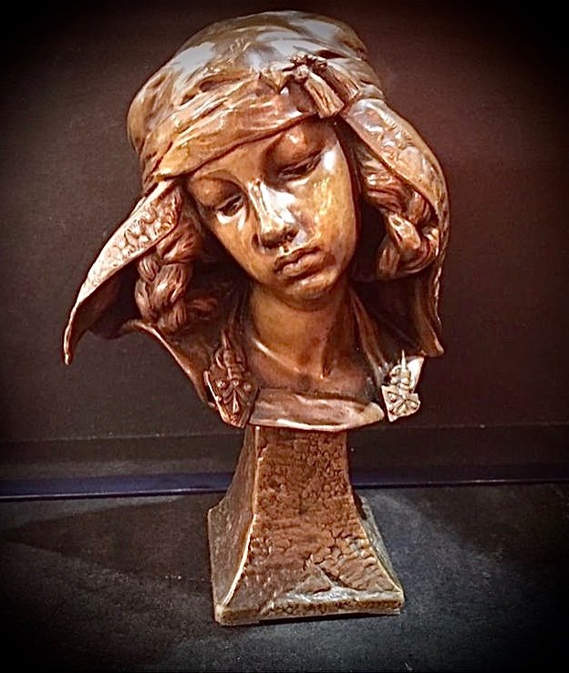 Bust In Bronze From E.barrias  