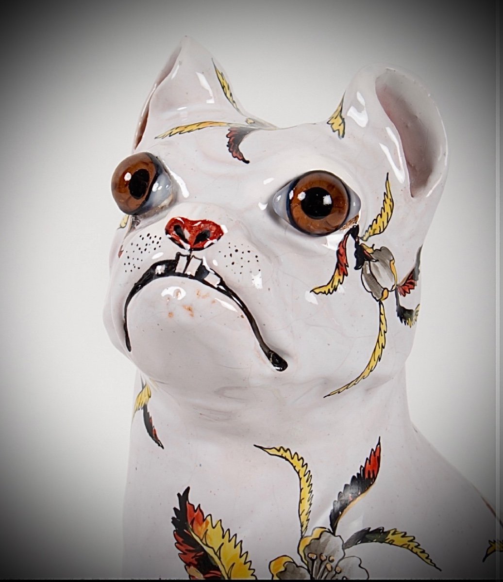 Ceramic Dog By Emile Gallé-photo-2