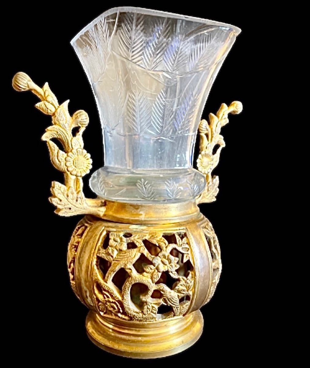 Vase De L Escalier De Cristal Et Baccarat Japonisant -photo-2