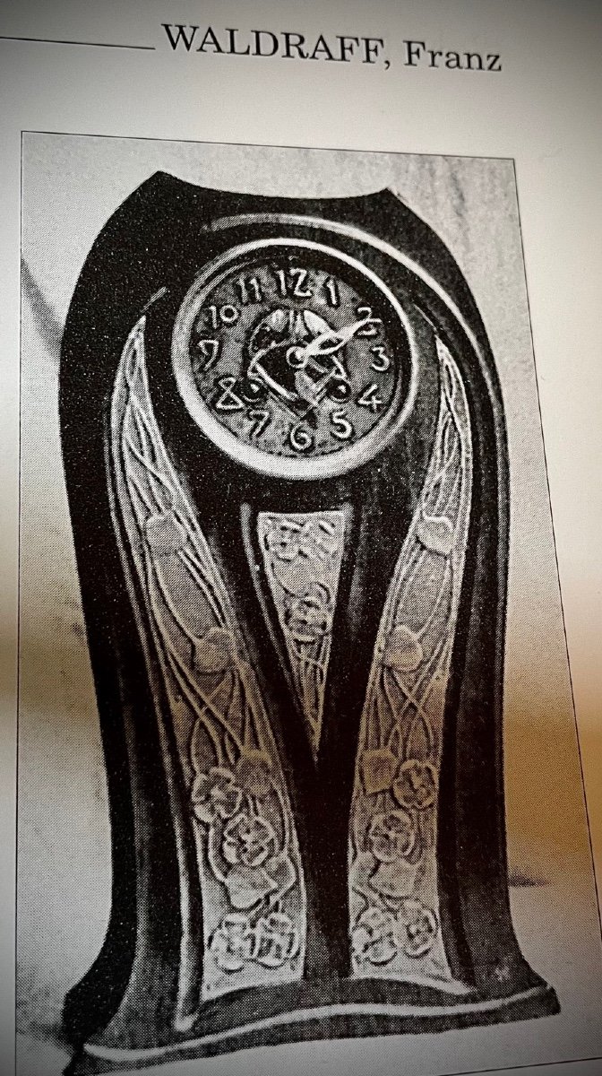 Art Nouveau Pendulum Attributed To Waldraff Franz-photo-6