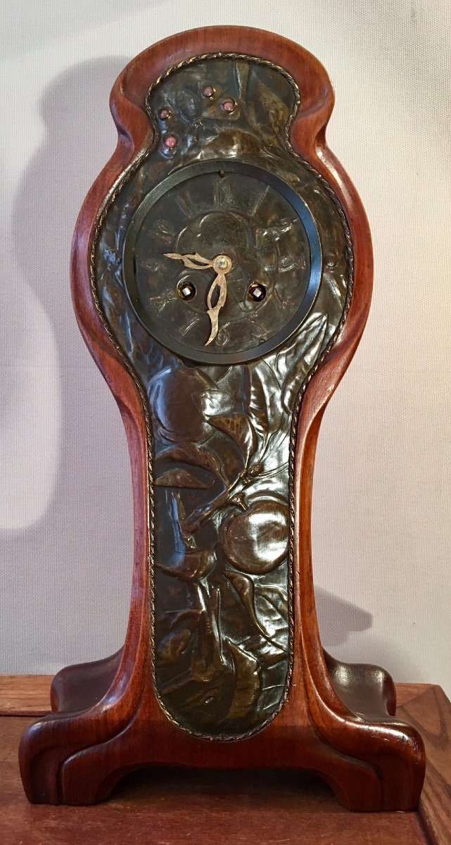 Art Nouveau Pendulum Attributed To Waldraff Franz