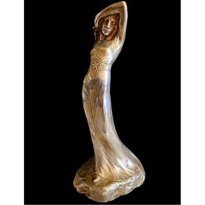 Sarah Bernhardt Bronze De H S RINGE FONDEUR LOUCHET 