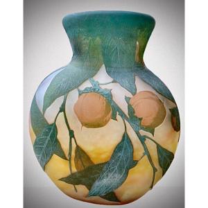 Daum Gourd With Kaki Decoration