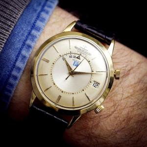 Vintage Jaeger Lecoultre Memovox Parking 18kts Yellow Gold Ref. E855 -1966-