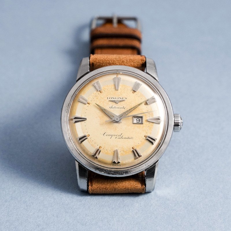 Montre Vintage Longines Conquest  Tropical Dial  Automatique-1956--photo-3