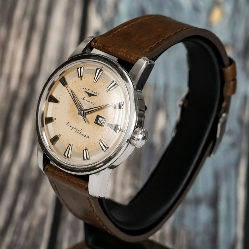 Montre Vintage Longines Conquest  Tropical Dial  Automatique-1956--photo-2