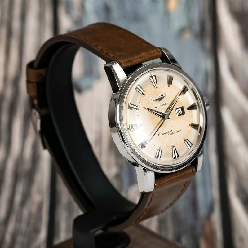 Montre Vintage Longines Conquest  Tropical Dial  Automatique-1956--photo-3