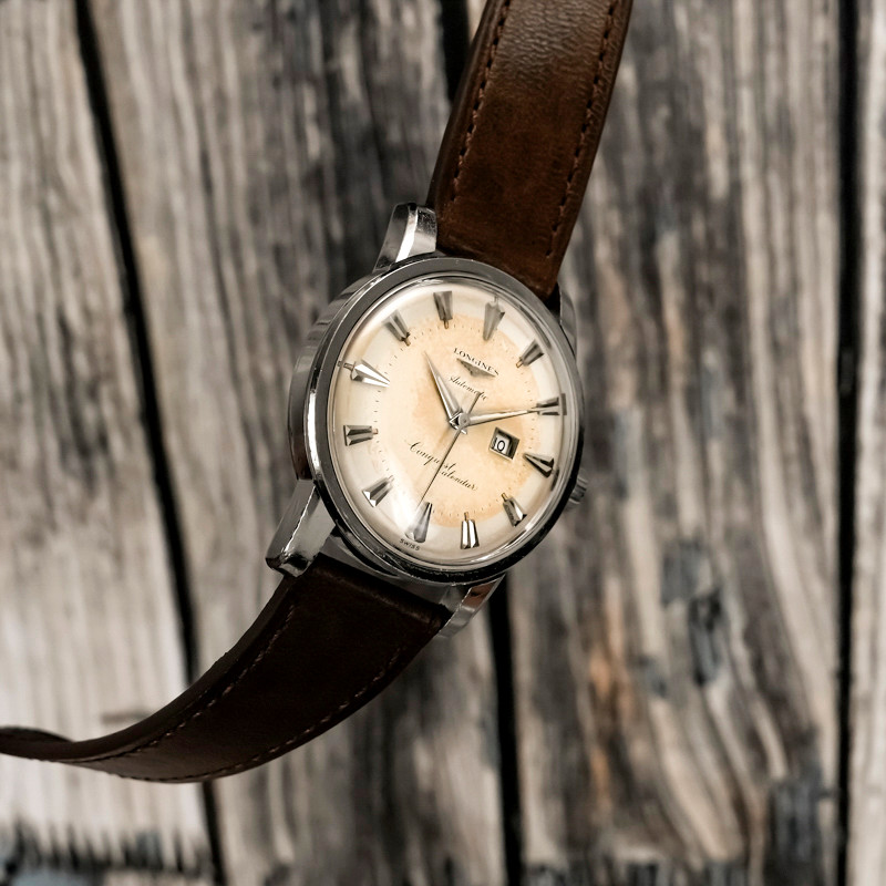 Montre Vintage Longines Conquest  Tropical Dial  Automatique-1956--photo-4