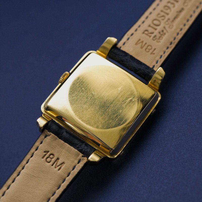 Montre Vintage Gübelin Ipso-matic Cioccolatone Triple Date Phase De Lune Or Jaune 18kts -1950--photo-4