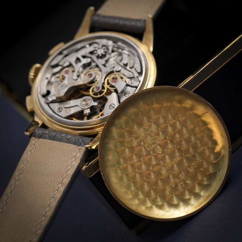 Longines 30ch Flyback Chronograph 37mm 18kt Yellow Gold -1960--photo-5