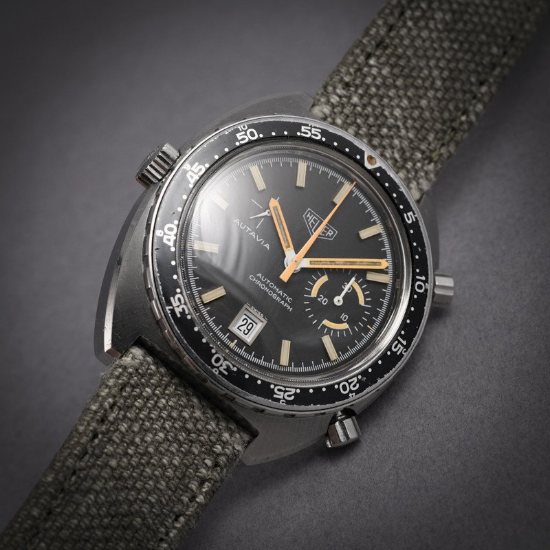 Chronographe Heuer Autavia Chrono-matic  Réf. 1563  -1972-  -photo-2