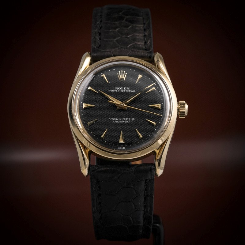 Vintage Rolex Oyster Perpetual Bombay 18kt Rose Gold Ref. 6290 -1962--photo-2