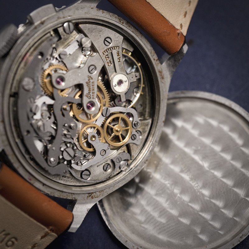  Chronographe Vintage Breitling Chronomat Acier Inoxydable Réf.769 Cal.venus 175 -1946--photo-4