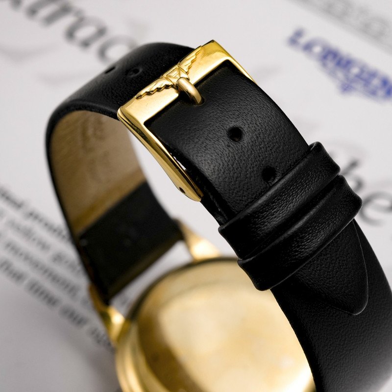Longines Flyback Chronograph 13zn 18kt Yellow Gold -1948--photo-6