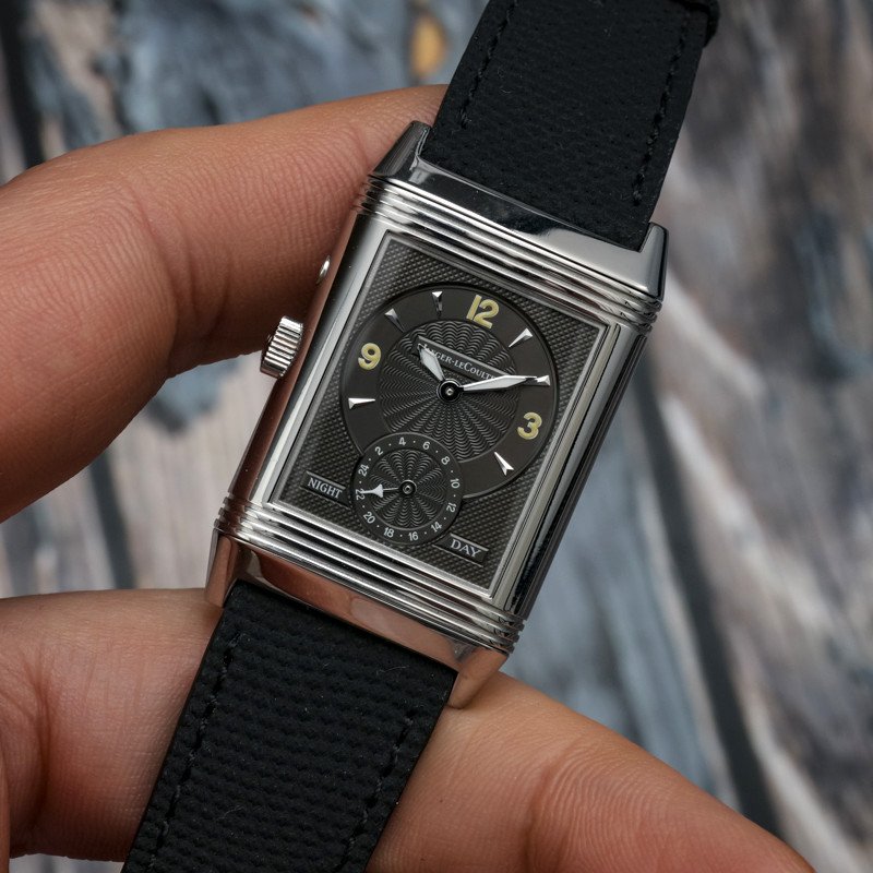 Jaeger Lecoultre Reverso Duoface Gmt Day / Night Acier Inoxydable  Full Set -1998- -photo-4