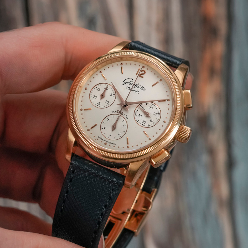 Glashütte Origina Senator Chronographe Automatique Or Rose 18kts -2002- -photo-1