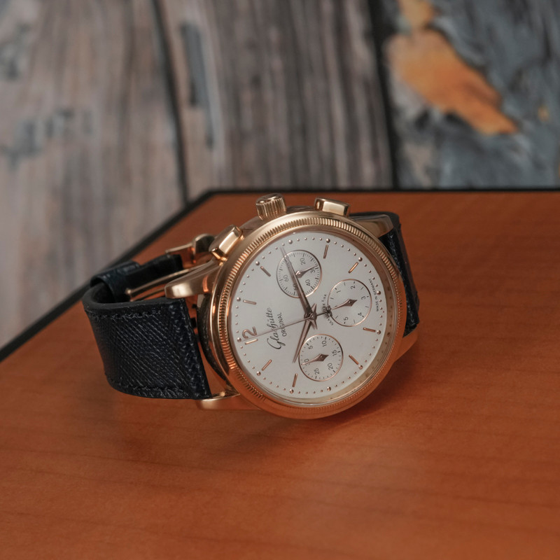 Glashütte Origina Senator Chronographe Automatique Or Rose 18kts -2002- -photo-3