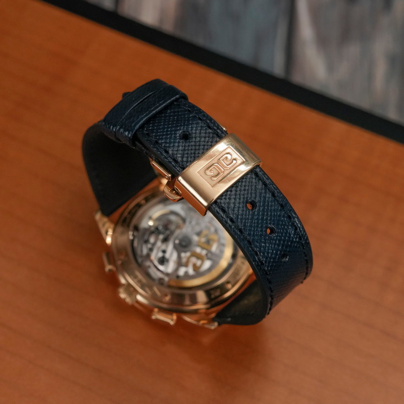 Glashütte Origina Senator Chronographe Automatique Or Rose 18kts -2002- -photo-4