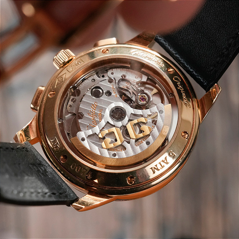 Glashütte Origina Senator Chronographe Automatique Or Rose 18kts -2002- -photo-5