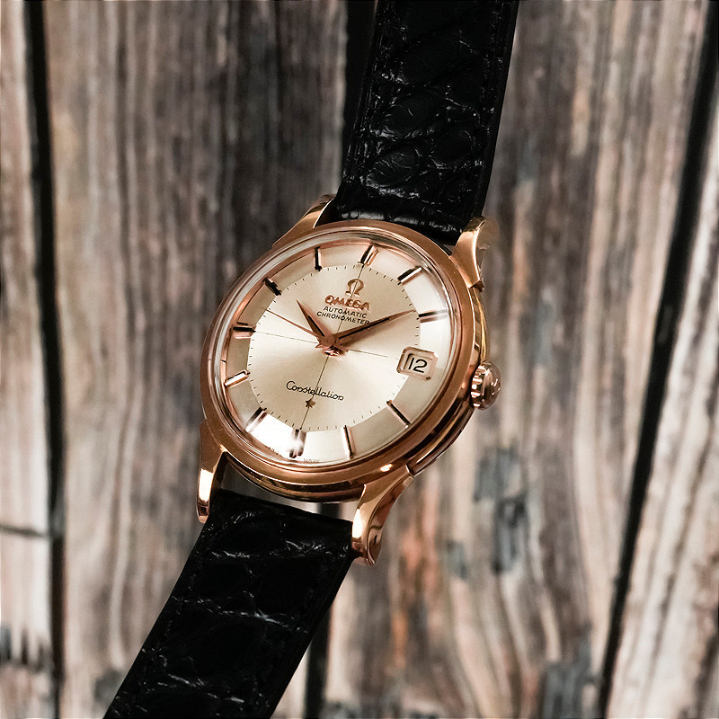 Omega Constellation Pie Pan 18kt Rose Gold -1962--photo-2