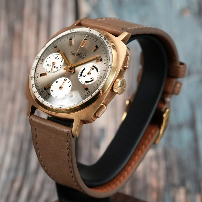 Eberhard & Co. Valjoux 72 Chronograph 18kt Yellow Gold -1968--photo-3