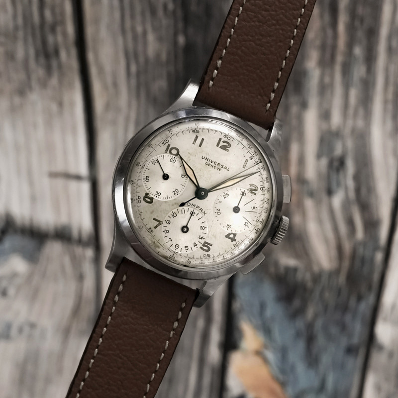 Universal Genève Compax Chronograph Stainless Steel -1943--photo-4