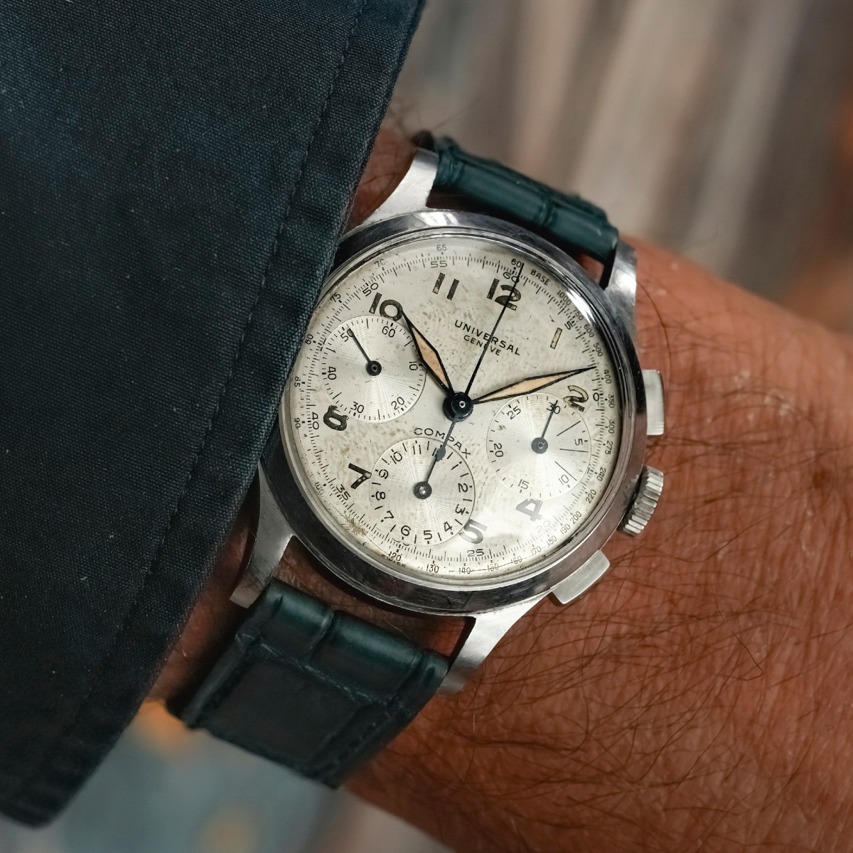 Universal Genève Chronographe Compax Acier Inoxydable -1943--photo-2