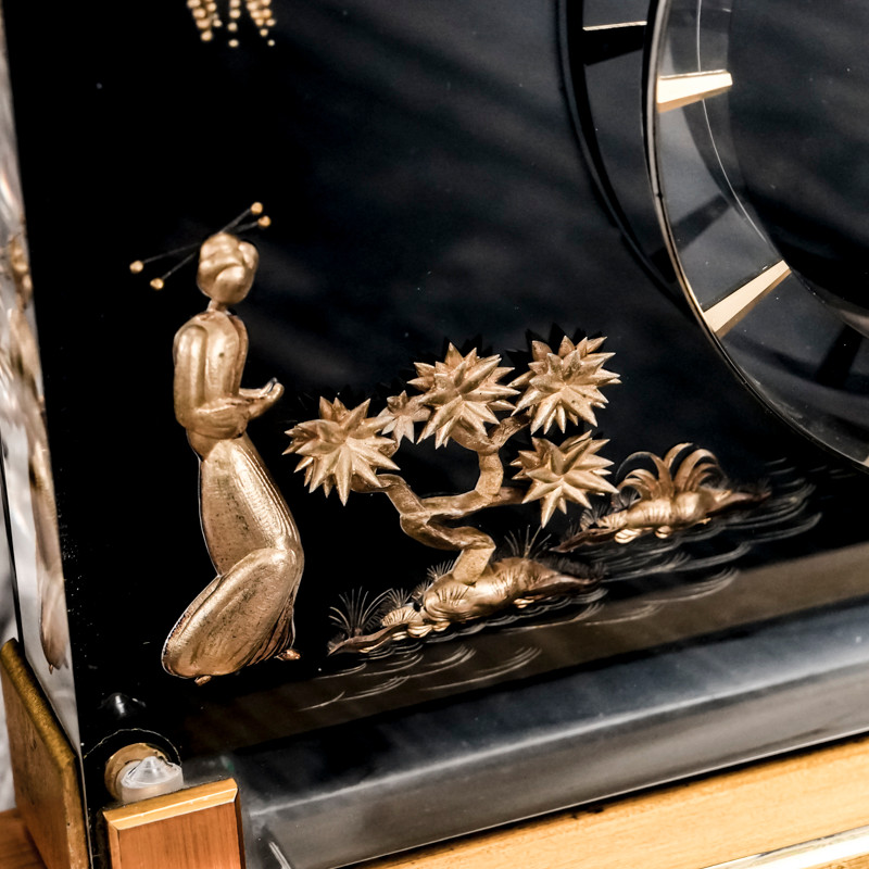  Jaeger Lecoultre Marina 'bird Of Paradise' Clock -1970- -photo-3