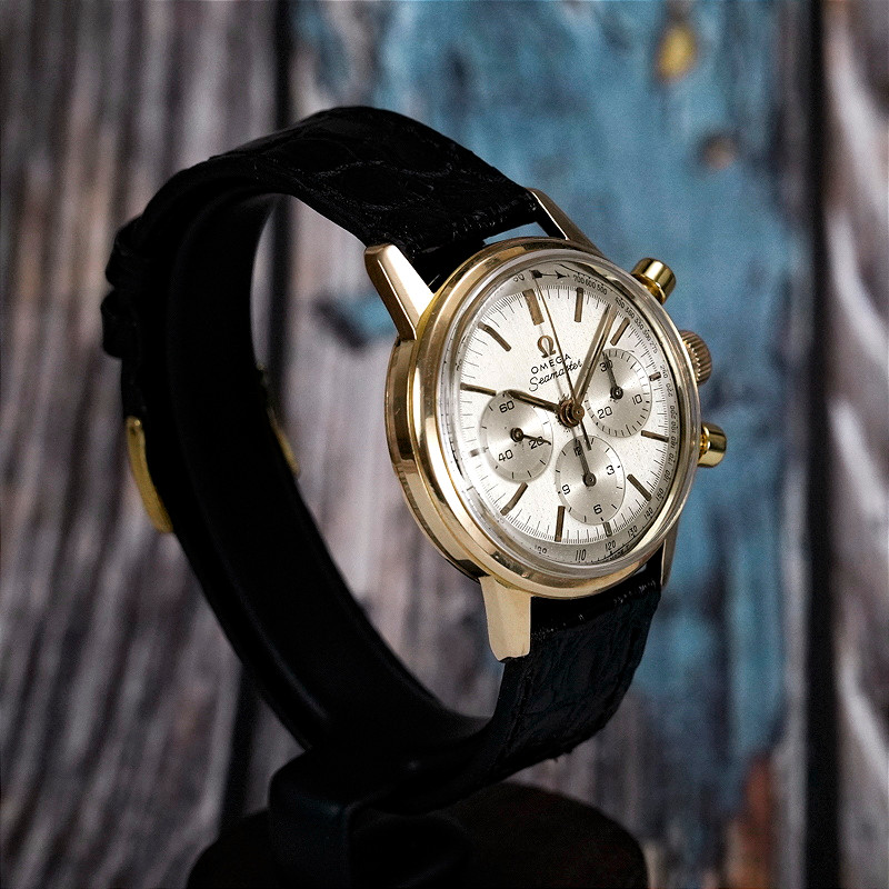Omega Seamaster Chronograph Cal.321 18kt Yellow Gold -1965--photo-4