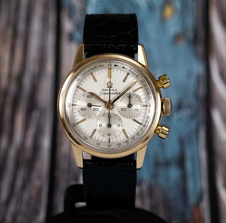 Omega Seamaster Chronograph Cal.321 18kt Yellow Gold -1965-