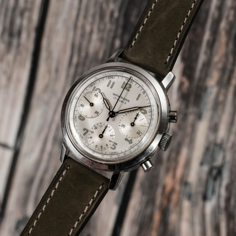 Wakmann Chronographe 37 mm Acier Inoxydable -1955--photo-1