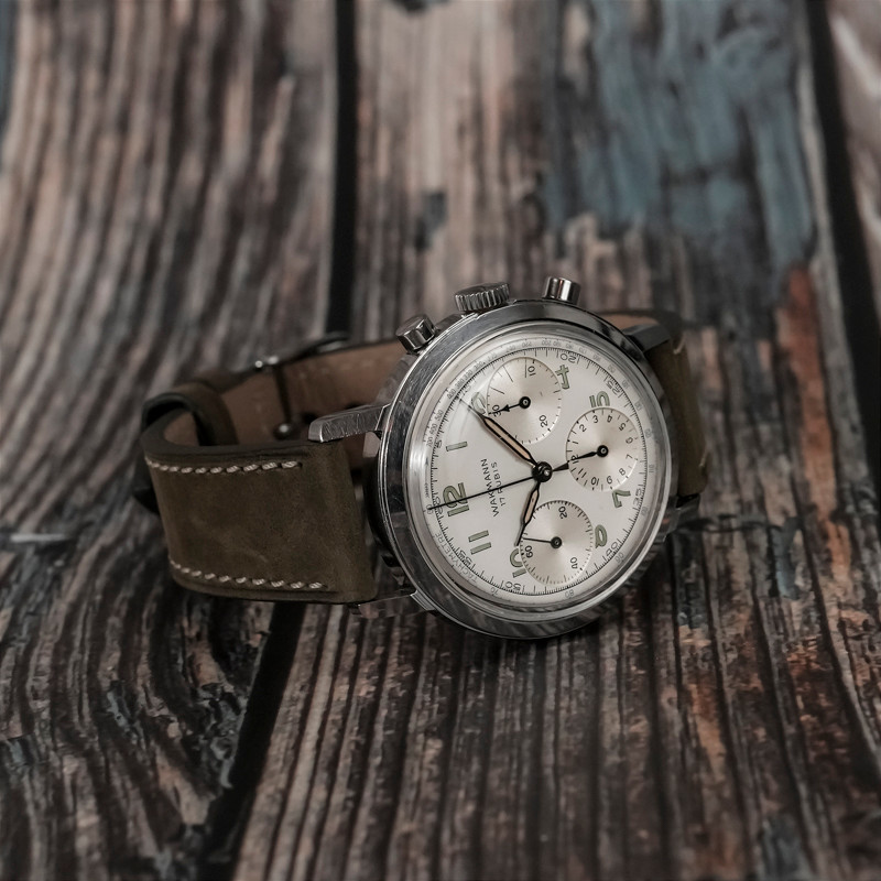 Wakmann Chronographe 37 mm Acier Inoxydable -1955--photo-2