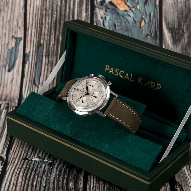 Wakmann Chronographe 37 mm Acier Inoxydable -1955--photo-3