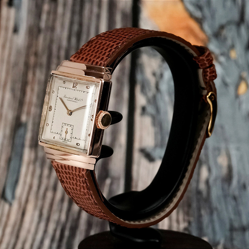 IWC Art Déco "Top Hat" Or Rose 18kts -1945- -photo-2