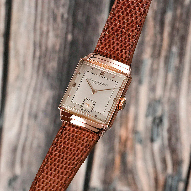IWC Art Déco "Top Hat" Or Rose 18kts -1945- -photo-4