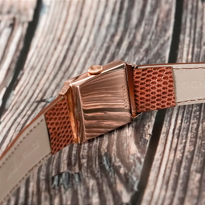IWC Art Déco "Top Hat" Or Rose 18kts -1945- -photo-4