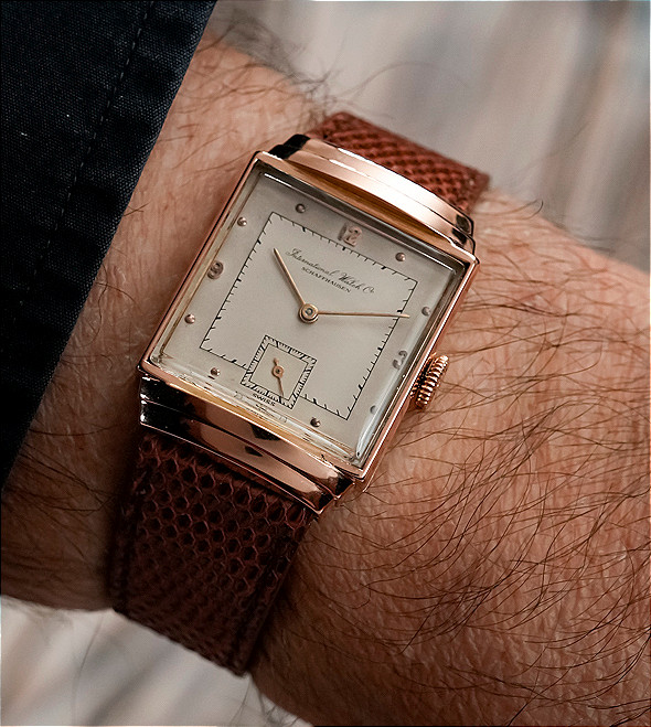 IWC Art Déco "Top Hat" Or Rose 18kts -1945- 