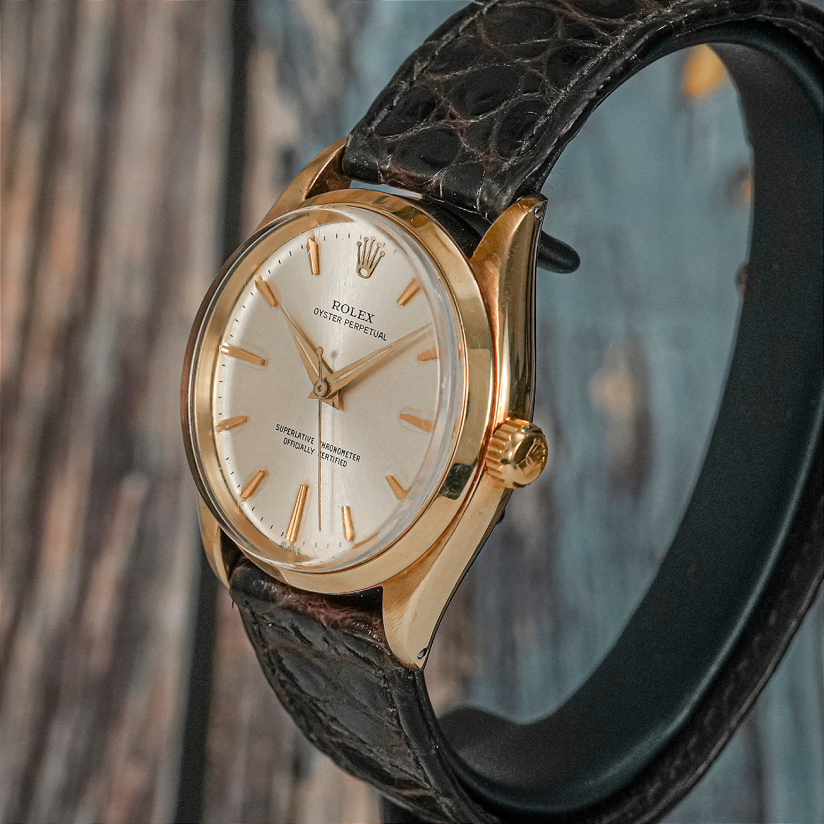 Rolex Oyster Perpetual Chronometer Or Jaune  -1993--photo-3