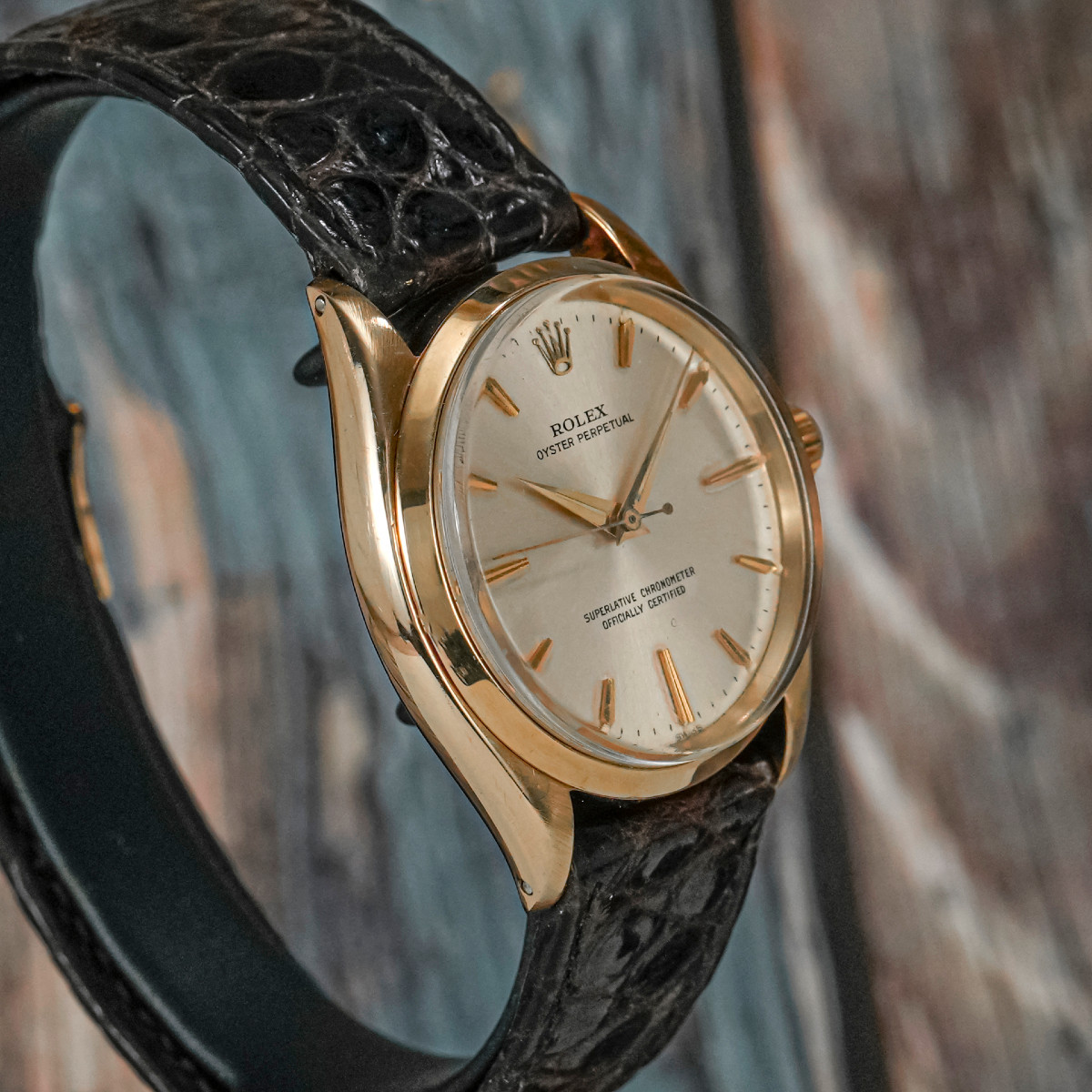 Rolex Oyster Perpetual Chronometer Or Jaune  -1993--photo-4