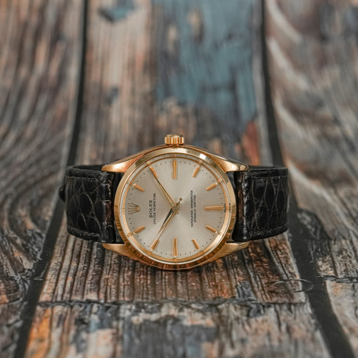 Rolex Oyster Perpetual Chronometer Or Jaune  -1993--photo-1