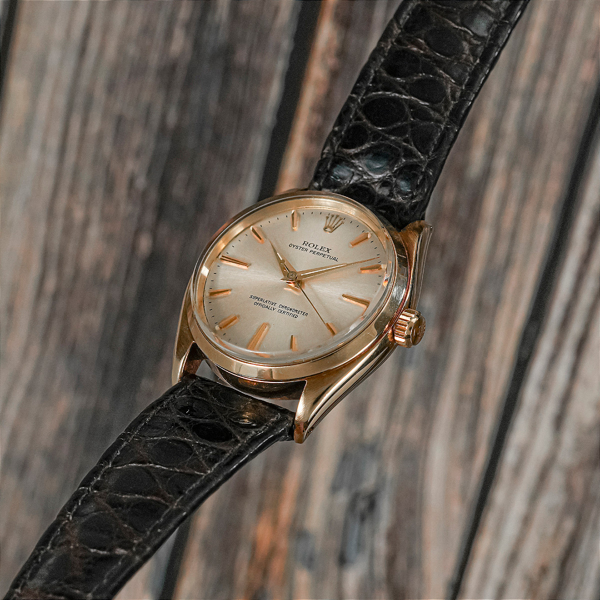 Rolex Oyster Perpetual Chronometer Or Jaune  -1993--photo-2