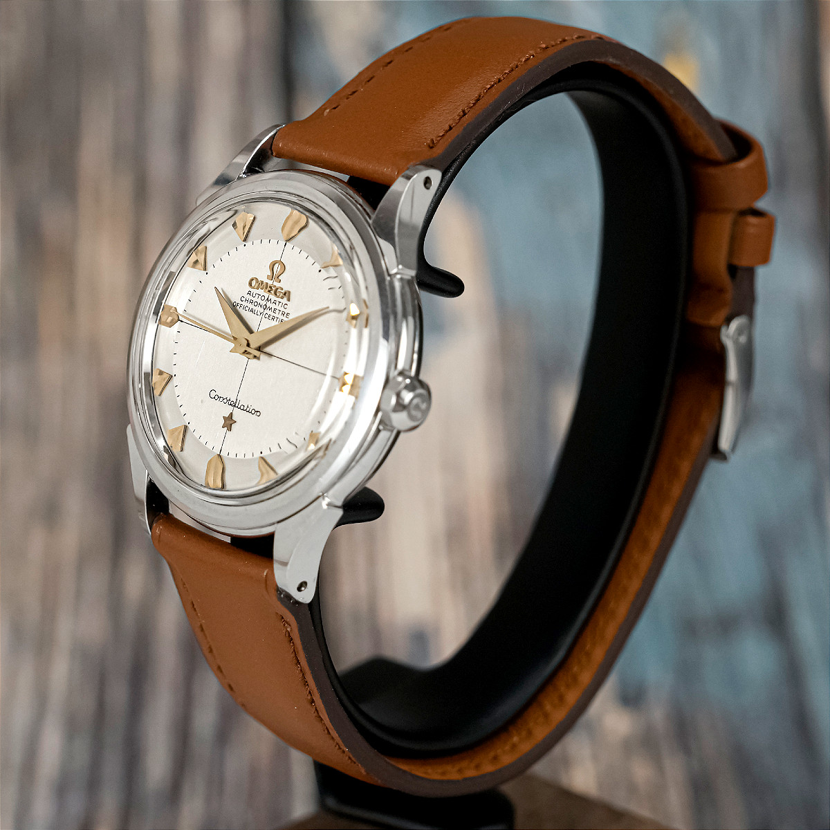 Omega Constellation Pie Pan Acier Inoxydable -1955- -photo-2