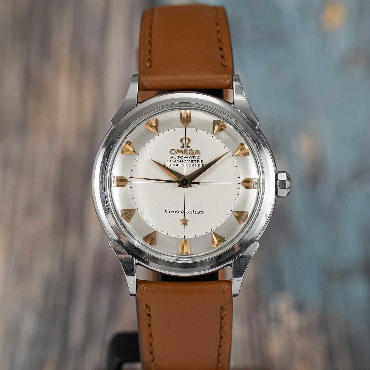 Omega Constellation Pie Pan Acier Inoxydable -1955- 
