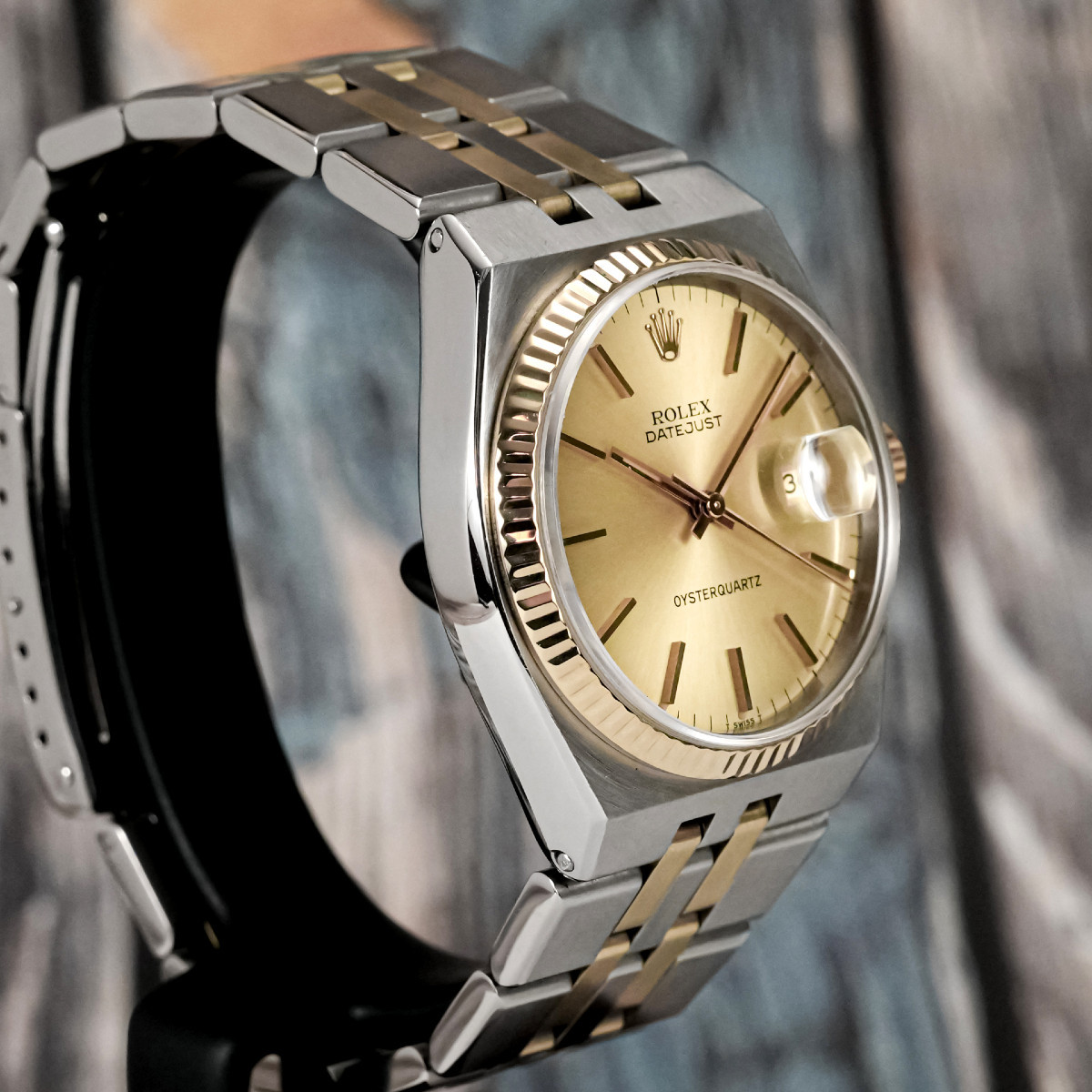 Rolex Datejust Oysterquartz or/acier Réf.17013 Cal.5035  -1979--photo-3