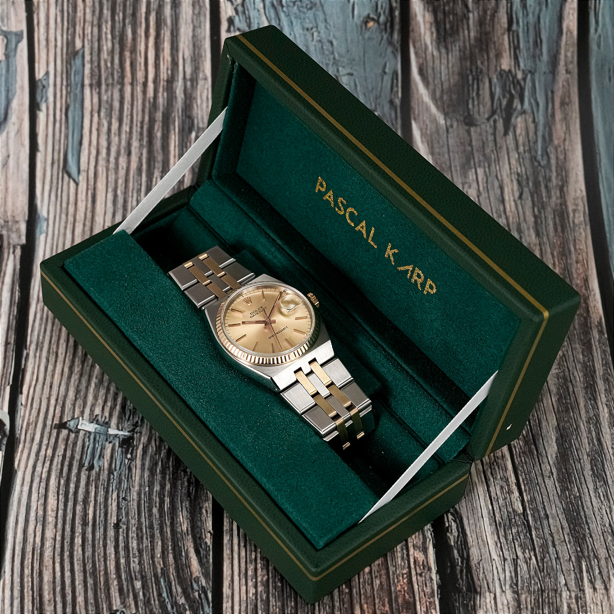 Rolex Datejust Oysterquartz or/acier Réf.17013 Cal.5035  -1979--photo-2